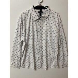 CHUXX Dress Shirt Mens Size 3XL Italian Design Long Sleeve Button Lightweight